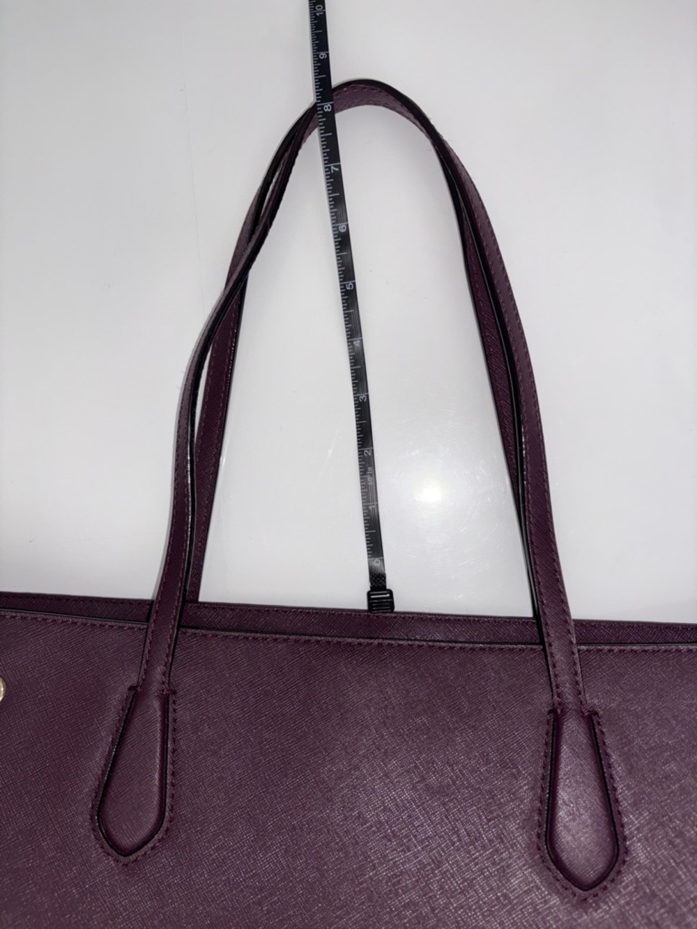 Kate Spade Laurel Way Ari Large Tote Purple Saffiano Leather - Picture 16 of 16